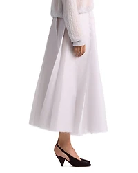 Dex Silk Pleated Skirt