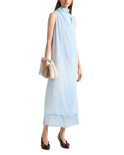 Altuzarra Noor Silk Turtleneck Dress