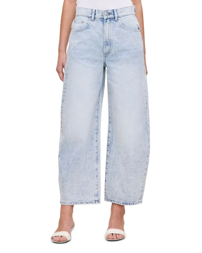 Taylor High Rise Cropped Barrel Leg Jeans Crystal Lake