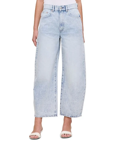 Taylor High Rise Cropped Barrel Leg Jeans Crystal Lake