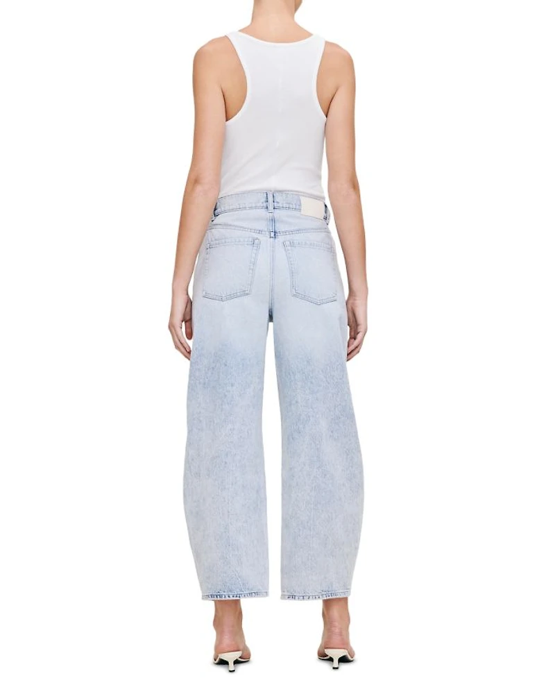 Taylor High Rise Cropped Barrel Leg Jeans Crystal Lake