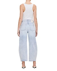 Taylor High Rise Cropped Barrel Leg Jeans Crystal Lake