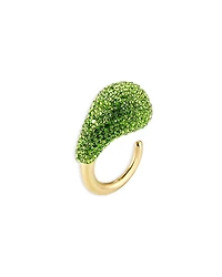 Aqua Pave Clay Statement Ring - Exclusive