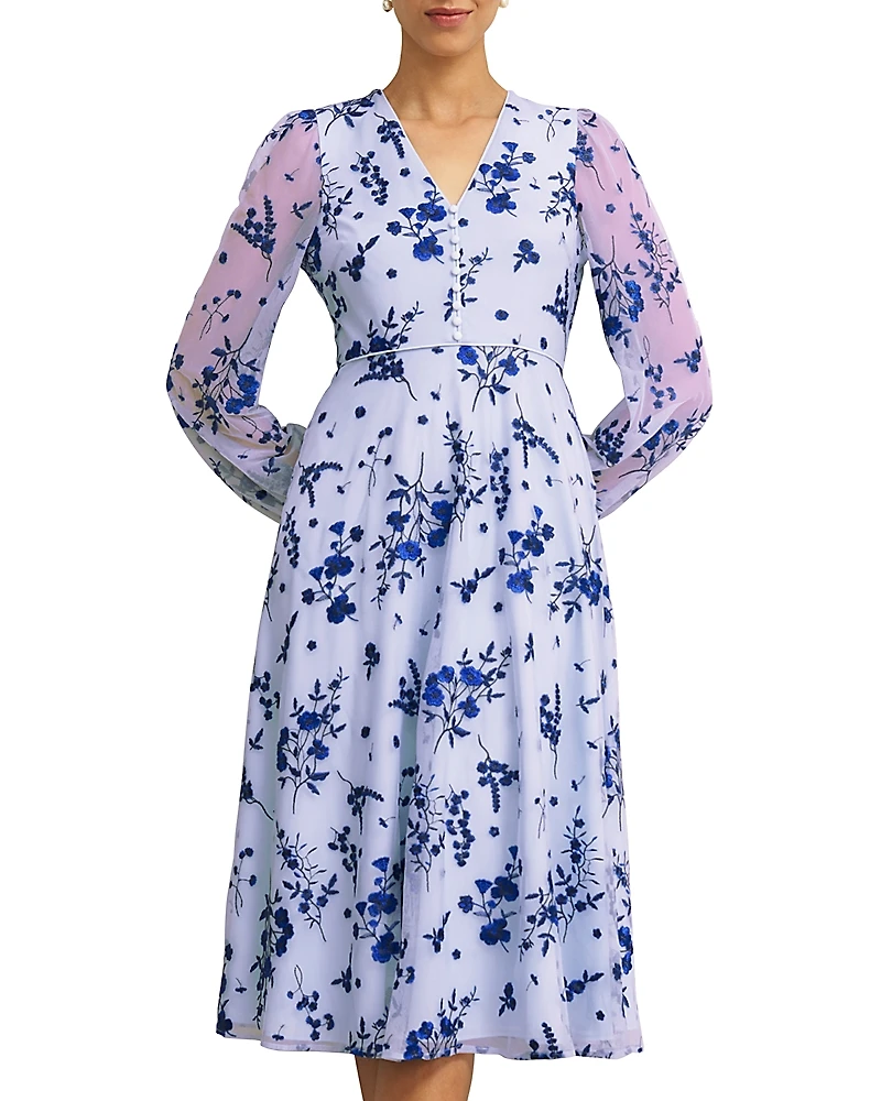 Hobbs London Ella Embroidered Dress