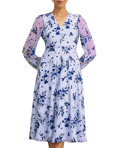 Hobbs London Ella Embroidered Dress