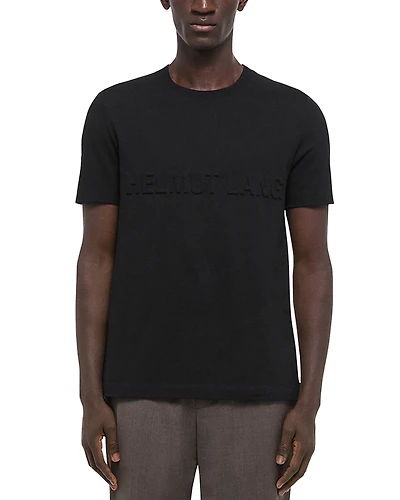 Helmut Lang Short Sleeve Embossed Logo Tee