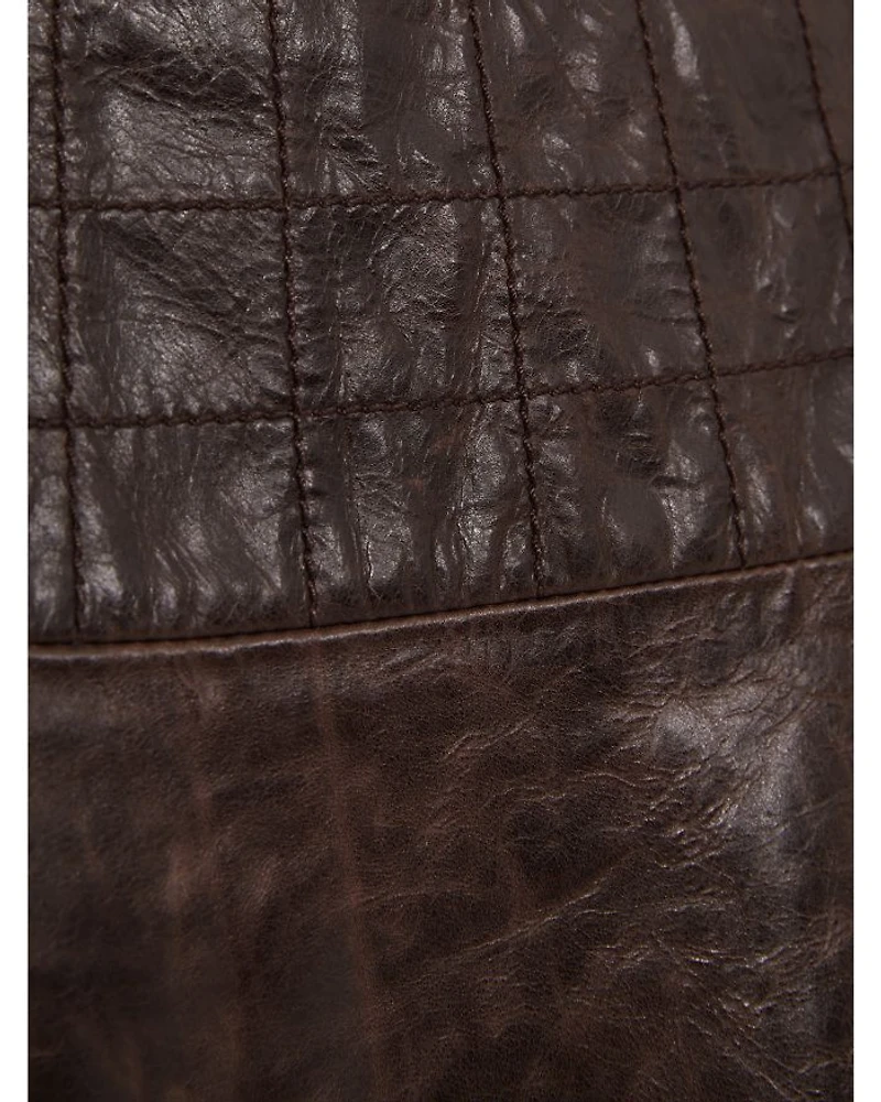 Charlie Leather Mini Skirt