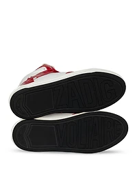 Men's High Wings Leather Sneakers