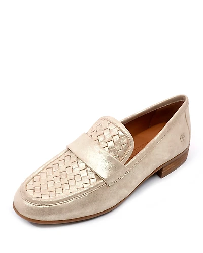 Gentle Souls by Kenneth Cole Women's Crew Woven Loafer Flats