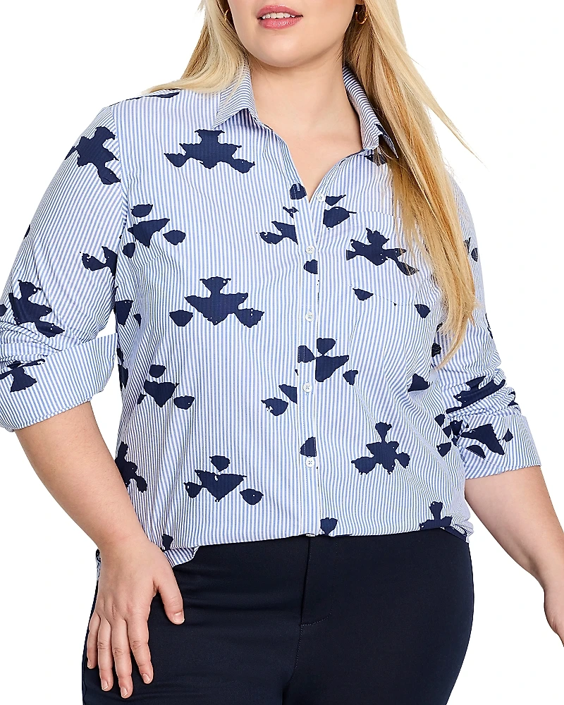 Nic+Zoe Plus Stamped Shirt