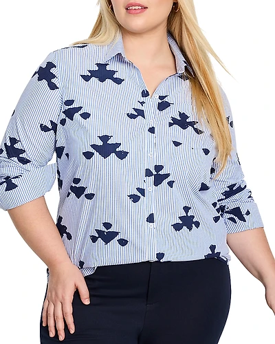 Nic+Zoe Plus Stamped Shirt