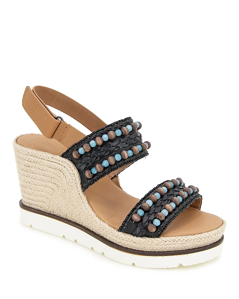 Gentle Souls by Kenneth Cole Women's Evora Espadrille Wedge Sandals