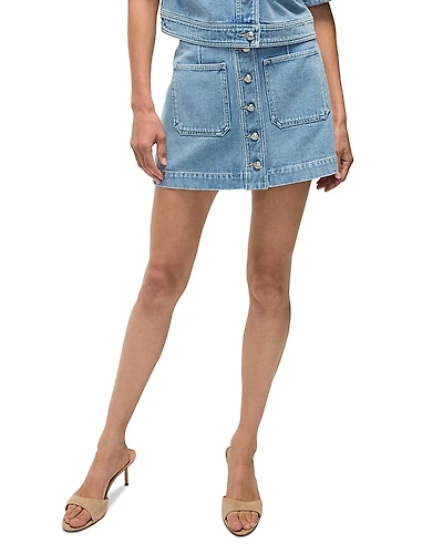 Veronica Beard Moxie Denim Mini Skirt