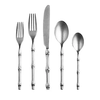 Mepra Bali Pewter 5 Piece Flatware Set