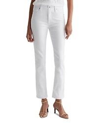 Mari Mid Rise Straight Leg Jeans White