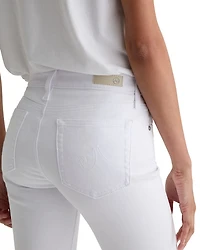 Mari Mid Rise Straight Leg Jeans White