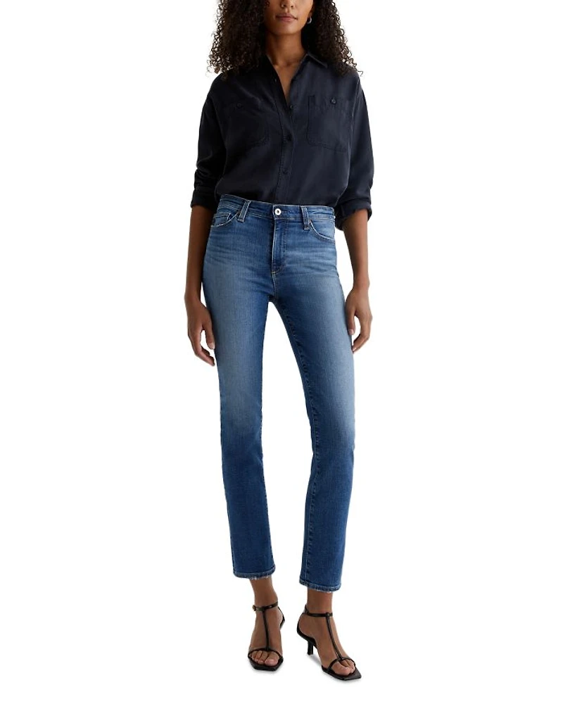 Mid Rise Straight Leg Jeans Oceanside
