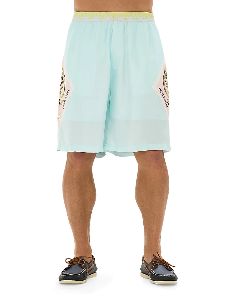 Camilla Baggy Printed 11.8 Walking Shorts