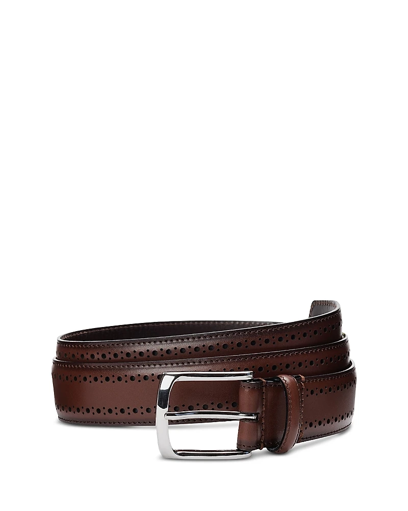 Allen Edmonds Men's Manistee Burnished Leather Belt