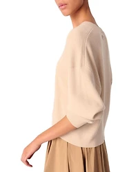 Cropped V Neck Sweater