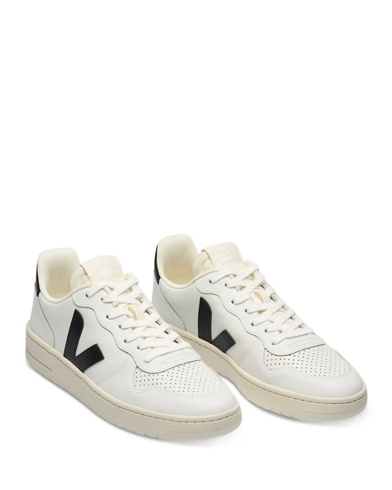 Men's V-10 Low Top Mesh and Suede Sneakers
