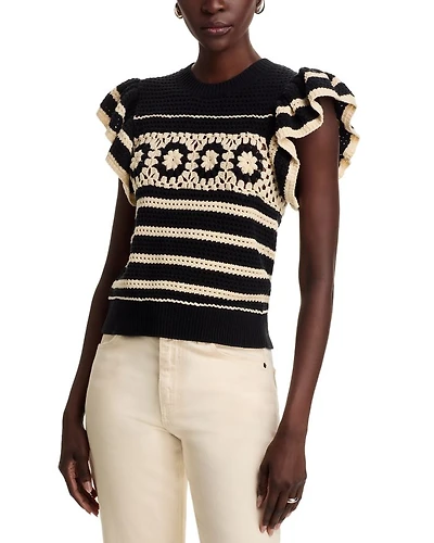 Penelope Flutter Sleeve Sweater