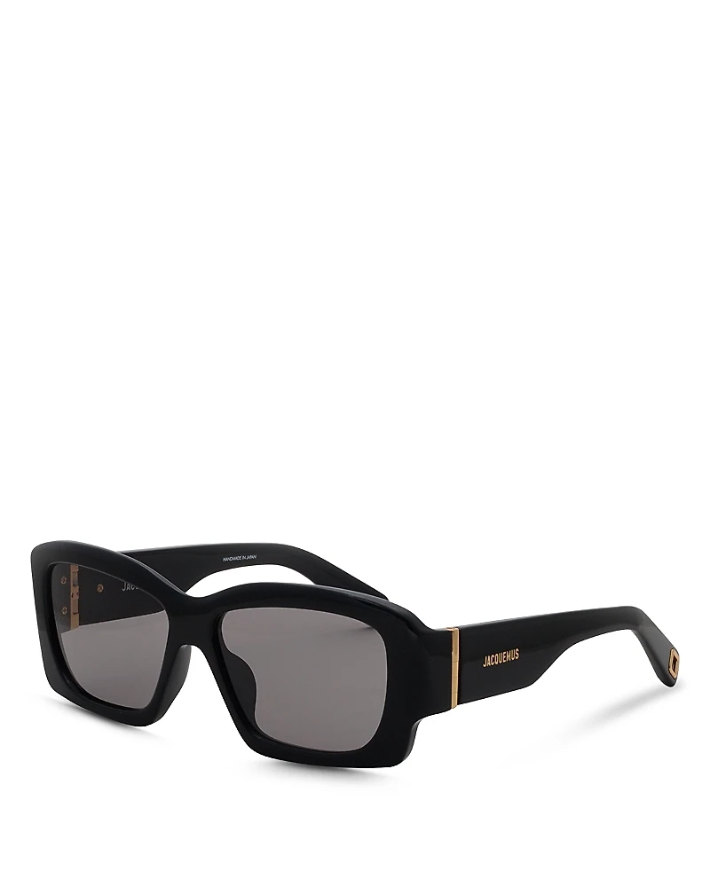 Jacquemus Croisiere Rectangle Sunglasses, 56mm