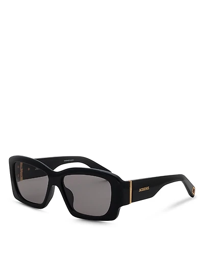 Jacquemus Croisiere Rectangle Sunglasses, 56mm