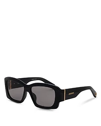 Jacquemus Croisiere Rectangle Sunglasses, 56mm