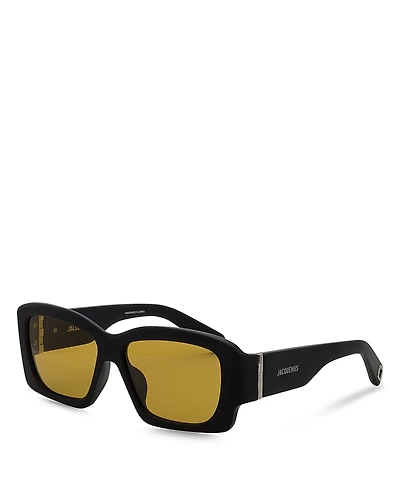 Jacquemus Croisiere Rectangle Sunglasses, 56mm