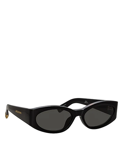 Jacquemus Ovalo Oval Sunglasses, 55mm