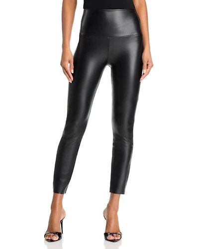 Faux Leather Long Leggings