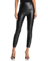 Faux Leather Long Leggings
