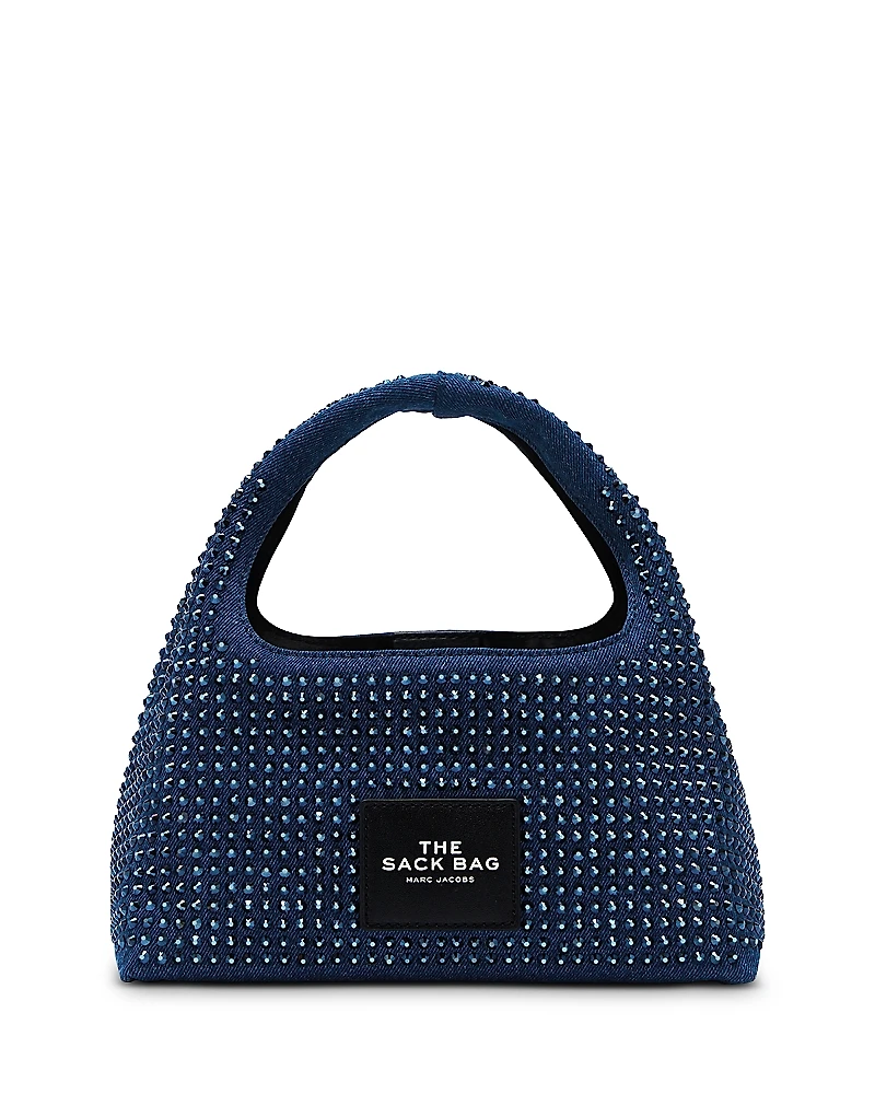 Marc Jacobs The Crystal Denim Mini Sack Bag