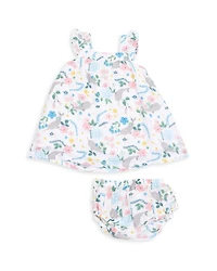 Girls' Narwhal Floral Sundress & Diaper Cover Set - Baby