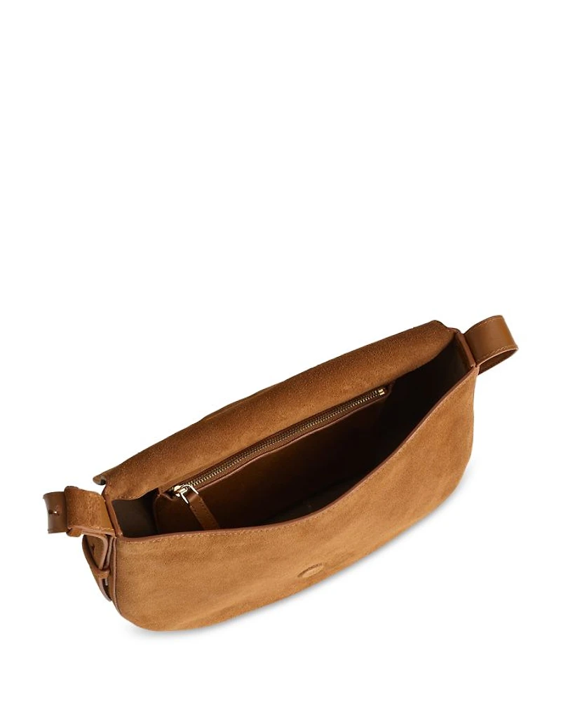 The Dakota Large Suede Saddle Bag