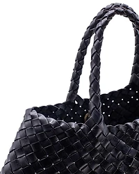 Santa Small Crocheted Leather Bag