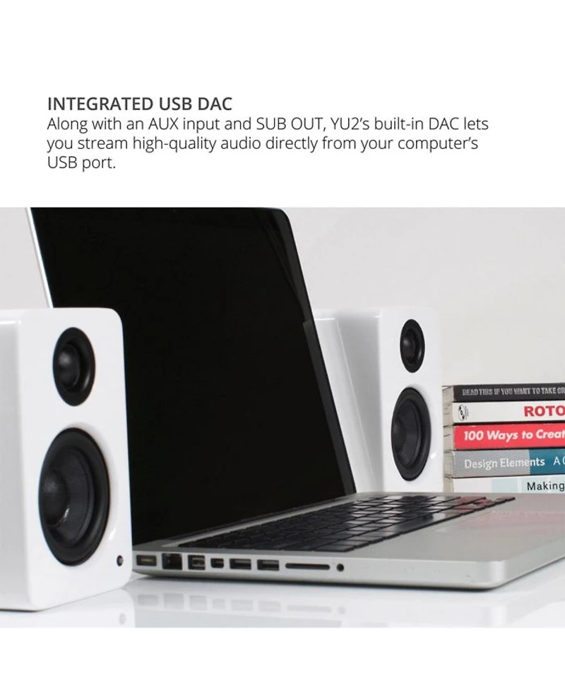 YU2 Powered Desktop Speakers - Pair