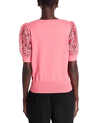 Felicity Crochet Sleeve Tee