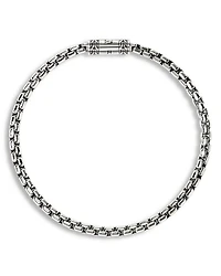 Box Chain Bracelet in Sterling Silver