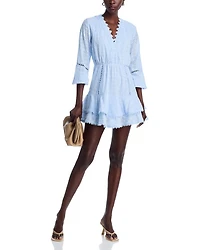 Eyelet Mini Dress - Exclusive