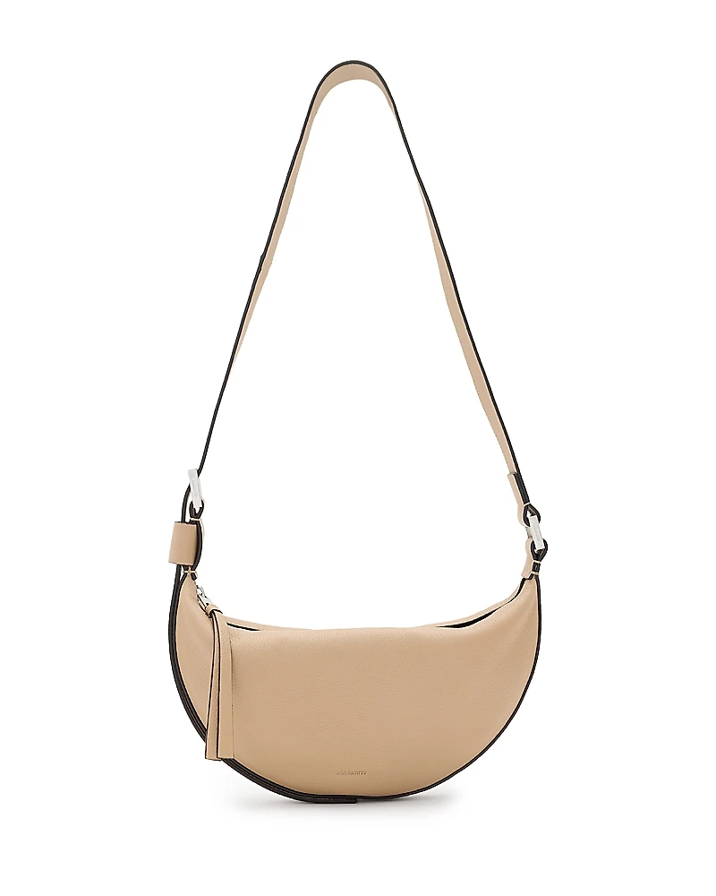 Allsaints Half Moon Leather Crossbody
