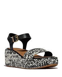 FitFlop Women's Woven Wedge Ankle Strap PlatFForms Sandals