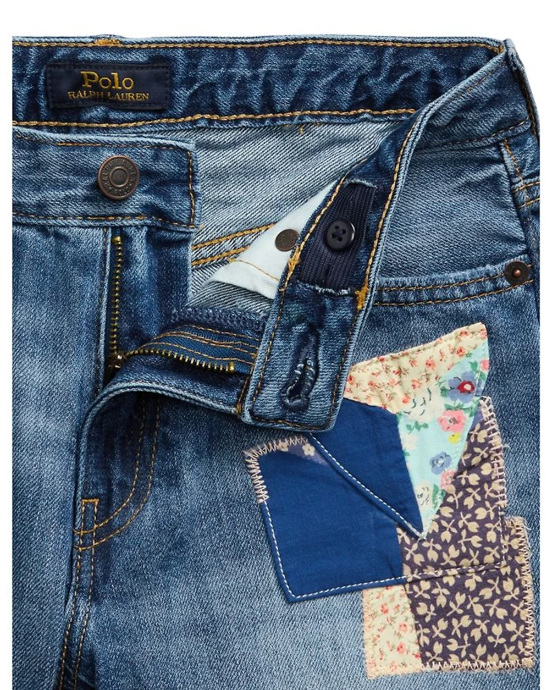 Girls' Distressed Cotton Denim Short - Big Kid