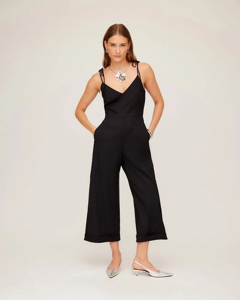 Dana Cropped Wide Leg Jumpsuit