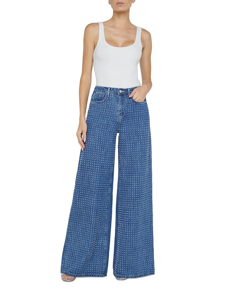 Quincy High Rise Wide Leg Jeans Glendora