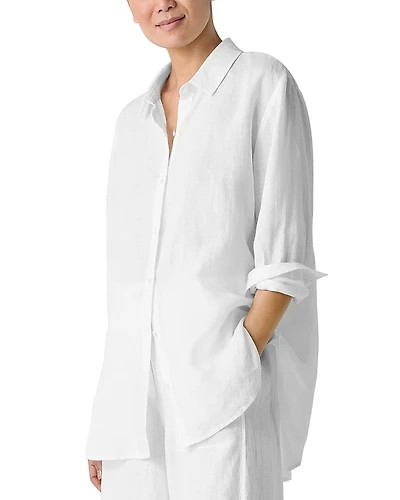 Eileen Fisher Classic Collar Long Shirt
