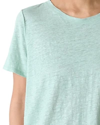 Linen Jersey Crewneck Tee