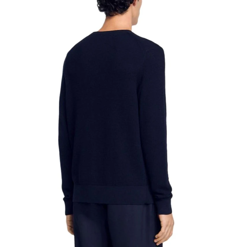 Textured Crewneck Sweater