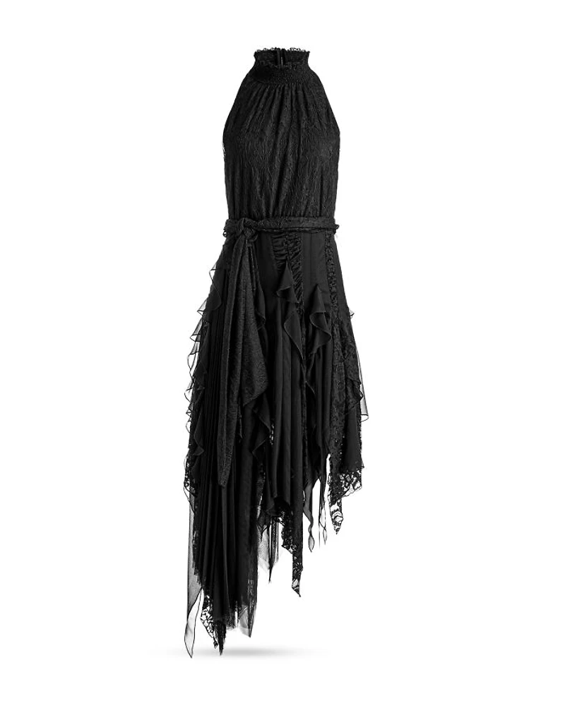 Marzita Lace Asymmetrical Hem Dress